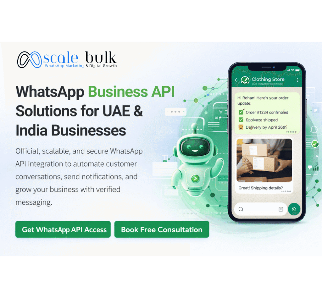Scale Bulk WhatsApp Business API solutions for UAE and India businesses with verified messaging and bulk automation